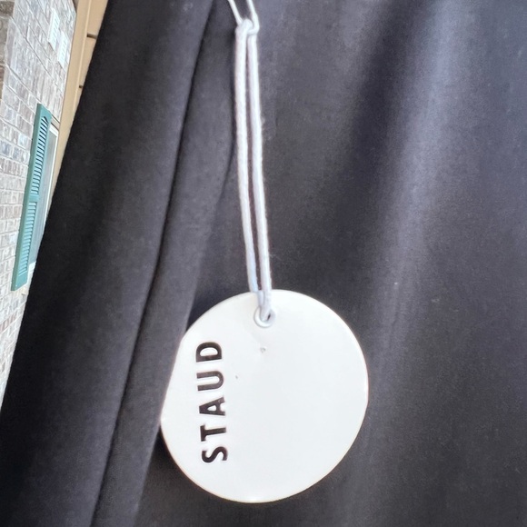 🆕 STAUD Petunia Skirt Black Maxi Heart Detail Elegant High-Waisted Slit Skirt XL - Picture 12 of 15